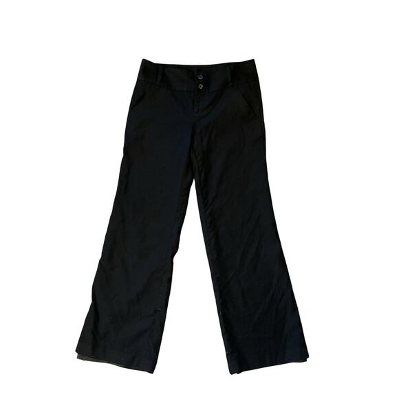 Banana Republic Pants - Banana Republic Martin Linen Pants Size 8 Black Straight Leg Work Pants